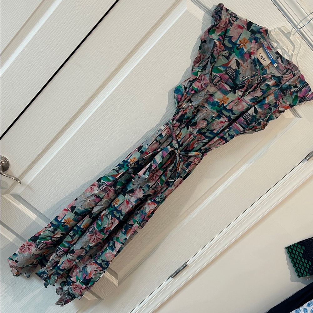 Chufy Tropical Floral Maxi Dress in Multicolor